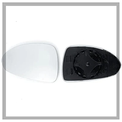 Image of Fits Vauxhall Corsa, For 2007 to 2015 Convex Wing Mirror Glass LEFT HAND (UK Passenger Side)