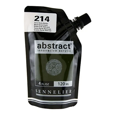 Image of Sennelier : Abstract Acrylic Paint 120ml Satin Burnt Green Earth