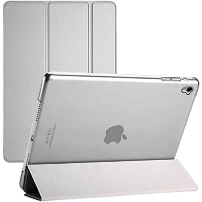 Image of TechDealsUK Smart Case for iPad Pro 10.5 (2017) &amp; Air 3 (2019) A2153, A2123, A2152,A1709, A1701 Magnetic Stand Cover with Automatic Wake/Sleep (Silver)
