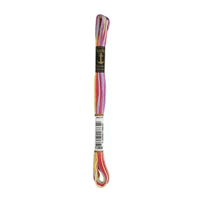Image of Anchor Embroidery Thread, Cotton, 01360 Multicolor