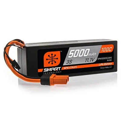 Image of Spektrum 5000mAh 3S 11.1V 100C Smart LiPo Hardcase IC5 (SPMX50003S100H5)