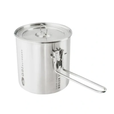 Image of GSI Outdoors Glacier Stainless 1.1 L Boiler For Ultralight Backpacking and Camping