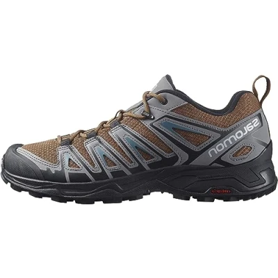 Image of Salomon X Ultra Pioneer Aero Men&#039;s Hiking Shoes, Secure foothold, Stable &amp; cushioned, and Extra grip, Toffee, 11