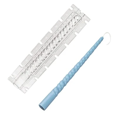 Image of Veeteah Candle Taper Mold, Rotating Twisted Pillar Molds for Making Candles, Tall Mold