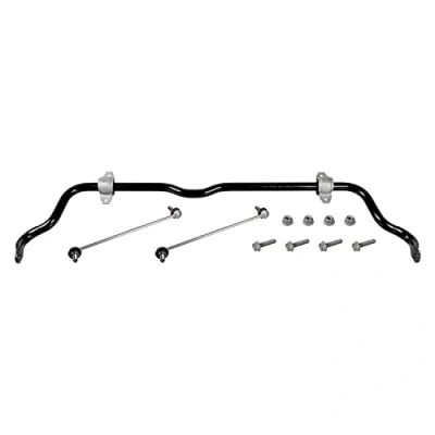 Image of 2463203411, 2463203411S1, A2463203411, A2463203411S1 Sway Bar FEBI BILSTEIN 171019 Front Axle with rubber mounts coupling rod