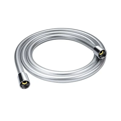Image of YEAUPE Hose 1.5M, Shower Pipe with Anti Twist Protection 150cm Standard 1/2&quot; Connection, Flexible &amp; Kink Resistant,Silver, 160cm