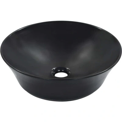 Image of vidaXL Wash Basin 41x12.5 cm Ceramic Black