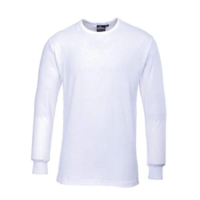 Image of Portwest B123 Insulated Thermal T Shirt Long Sleeve White, X Large