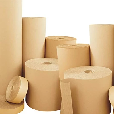 Image of Strong Corrugated Cardboard Paper Rolls 600mm x 75m