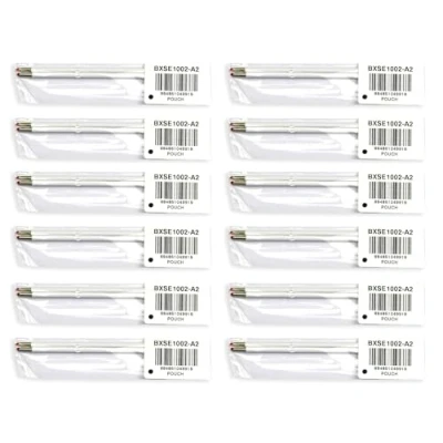 Image of Pentel BXLM1002 A2 Pack of 12 Refills x2 for IZee Ballpoint Pen with Cap BX460 1 mm Black