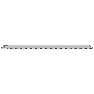 Image of Milwaukee 45242079902 Sabre Saw Blade with Wave Teeth, Grey
