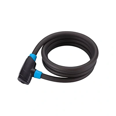 Image of BBB Cycling, PowerSafe Cable Bike Lock with Keys for Road and Mountain Bikes, Outdoor Heavy Duty Waterproof, BBL 31, 150 cm, Black