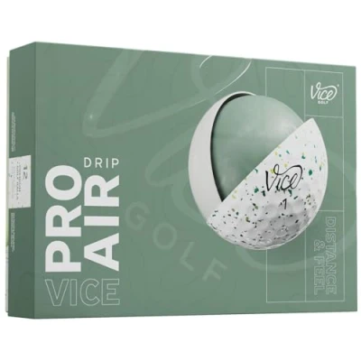 Image of Vice Pro Air Golf Balls (2025 Model) (Petrol/Yellow Drip)