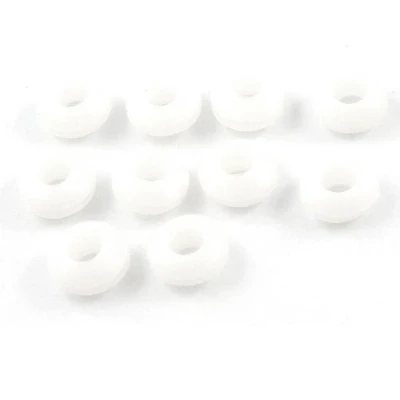 Image of sourcing map 10 Pcs 5mm Inner Diameter Dual Side White Rubber Firewall Grommets