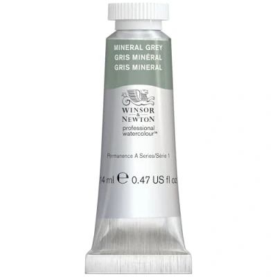 Image of Winsor &amp; Newton 0105427 Professional Watercolour Paint, Mineral Grey, 14 ml Tube