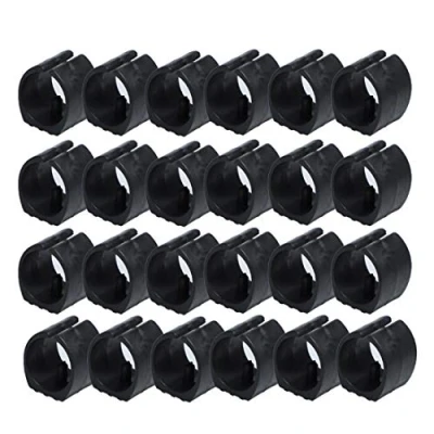 Image of sourcing map 24 Pcs Chair Foot Floor Glides Single Prong U Shape Caps 22mm