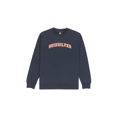 Image of Quiksilver Fleece sweater GRAPHIC CREW Men&#039;s Black M