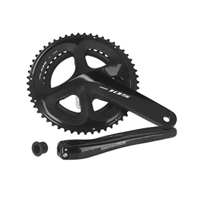 Image of Shimano 105 FC R7000 double chainset, HollowTech II 172.5 mm 52 / 36T, black