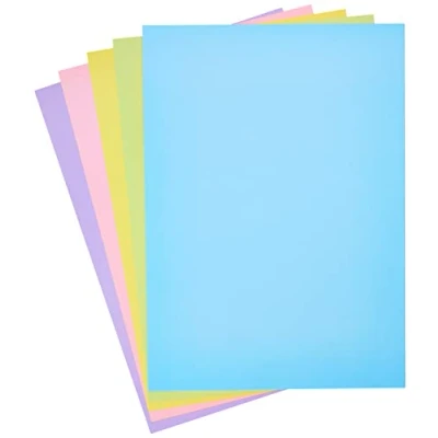 Image of Baker Ross E10072 A4 Pastel Card Pack of 50, Easter Crafts, Craft For Kids
