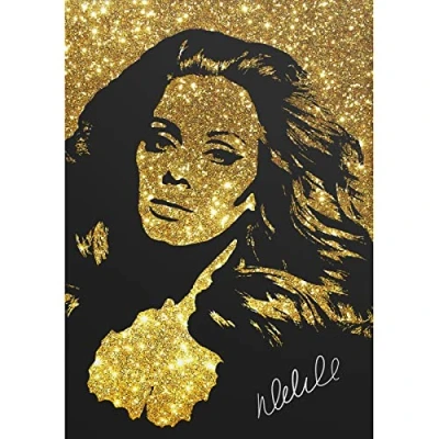 Image of Adele Glitter Effect Art PRE Signed Photo Print Poster 12 X 8 INCHES (A4)