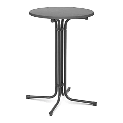 Image of Folding Bar Table High Top Round Tall Standing Bistro Event ø 70 cm Grey
