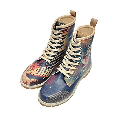 Image of DOGO Women&#039;s Long Fashion Boot, Blue foncé, 4.5 UK