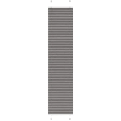 Image of vidaXL Pleated Blind Anthracite 45x200 cm Fabric Width 44.4 Polyester