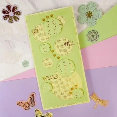 Image of Hunkydory Crafts Stickables DL Self Adhesive Paper Pack Pretty Pastels