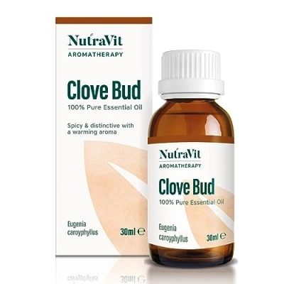 Image of NutraVit Indonesian Clove Bud Oil 100% Pure Essential 30ml Therapeutic Grade Aromatherapy Diffuser, Humidifier, Pain Relief, Skin Care &amp; Nausea