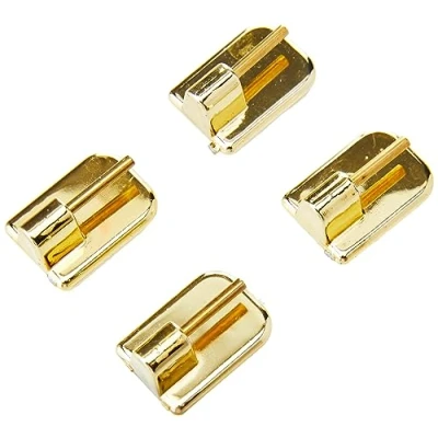 Image of Gardinia Adhesive Hooks for Curtain Rods Height Brass, ABS, Höhe 11 mm