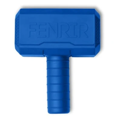 Image of Fenrir Hammer Dog Chew Toy Strong Rubber Stuffable Enrichment for Chewers (Blue, Large)