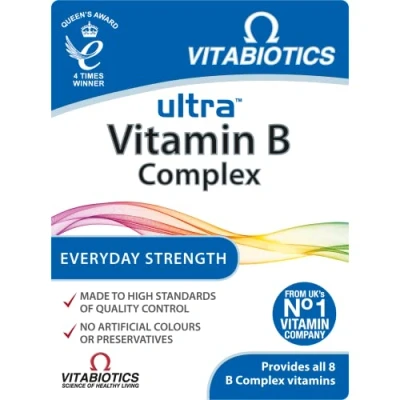 Image of Vitamin B Complex Tablets, Vitabiotics Ultra