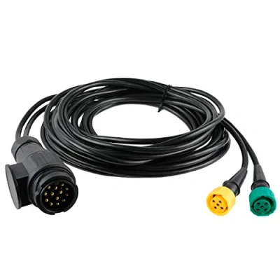 Image of AOHEWEI Trailer Cable 5 m Plug 13 Pin and 2x Connector Wiring Harness with Bayonet for Lighting Rear Lights