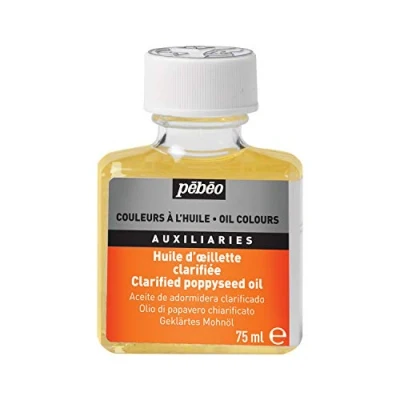 Image of Pebeo75 ml Clarified Poppy Seed Oil, Transparent