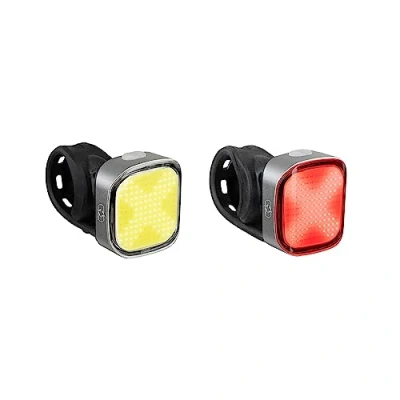 Image of Ultratorch Cube X LED Cycle Light Set, Fluo/Red/Silver