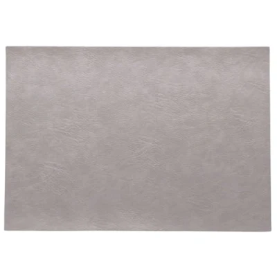 Image of ASA Placemat Colour: Silver Cloud, Vegan Faux Leather 46 x 33 cm