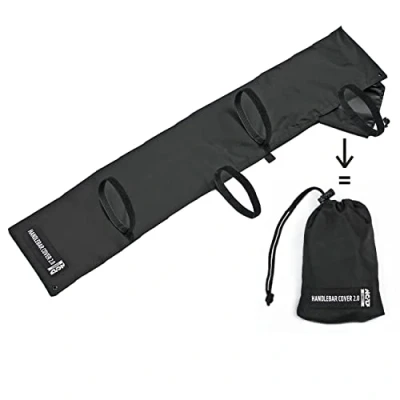 Image of NC 17 Protective Cover Handlebar Protection, Cover, Transport Protection for Bicycle, E Bike Handlebars, Nylon, Black, Universal