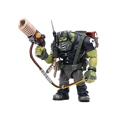 Image of MERCHANDISING LICENCE Bloomage Joytoy Tech Warhammer 40,000 Ork Kommandos Comms Boy Wagzuk 1/18 Action Figure (Net)