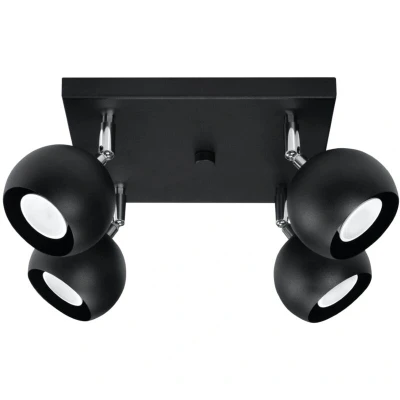 Image of Oculare 4 Light Spotlight Cluster Black, GU10