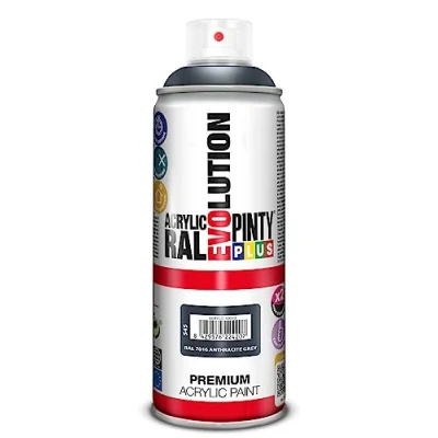 Image of Pinty NVS545 Spray Can 400 ml Grey RAL 7016 Glossy