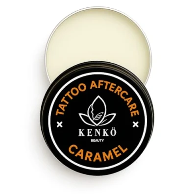 Image of Tattoo Aftercare 30g Keeps Tattooed Skin Hydrated &amp; Bacteria Free! Vegan and Organic Cream (Caramel)