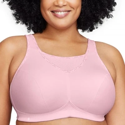 Image of Glamorise Full Figure Plus Size No Bounce Camisole Sports Bra Wirefree #1066