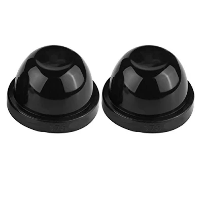 Image of Hlyjoon ET A3052 2Pcs Car Headlight Dust Cover Conversion Kit 75mm Auto LED Black PVC Rubber Seal Anti Covers Vehicle Universal Waterproof Dustproof Sealing Headlamp Housing Cap