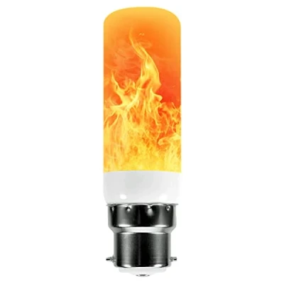 Image of Qelus Flame Light Bulb,LED Effect Bulbs,5W B22 Flickering Bulb with 3 Modes Retro Indoor Outdoor Decorationrative Lights for Home Party Decoration (1 Pc)