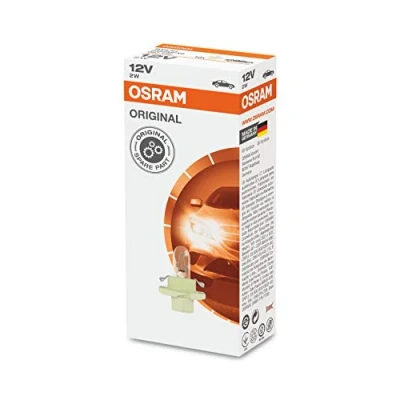 Image of Osram 2452MFX6 Original Lamps for Printed Board Circuits, 12 V, 1.5 W, Set of 10, Silver