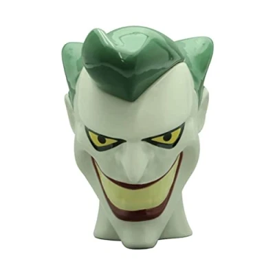 Image of ABYSTYLE DC Comics Batman The Joker Head 3D Shaped Ceramic Novelty Coffee &amp; Tea Mug