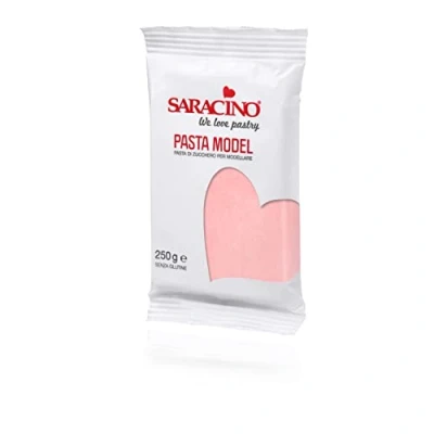 Image of Saracino Sugar Paste Model Pink Modelling 250 g Gluten Free Made in Italy