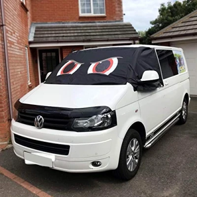 Image of Rocky Transporter T5 Window Screen Curtain Wrap Cover Frost Protection Blinds Eyes (Red) camping outdoors