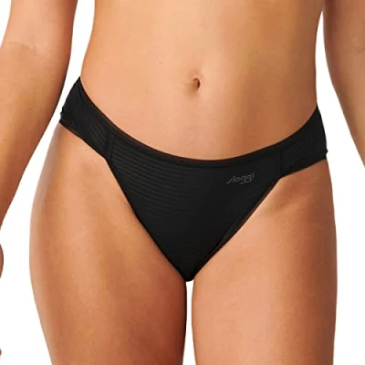 Image of Sloggi Women&#039;s Ever Fresh Plus Tai Briefs, BLACK, S