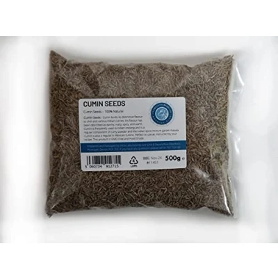 Image of Entirely Ingredients Cumin Seeds 500g Selected for Premium Quality Food Grade